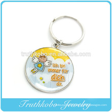 2016 Customized Souvenir Gift High Quality Eco-friendly Zinc Alloy Enamel Charms Colorful Key Chain With Embossed Logo For Child